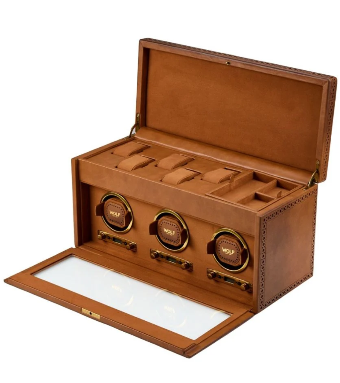 WOLF Brogue Triple Winder With Storage